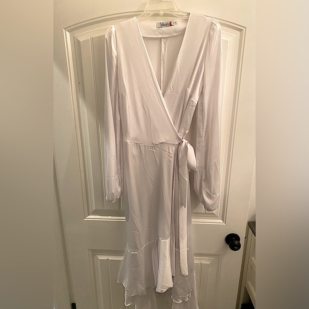 M White wrap dress Vikifo